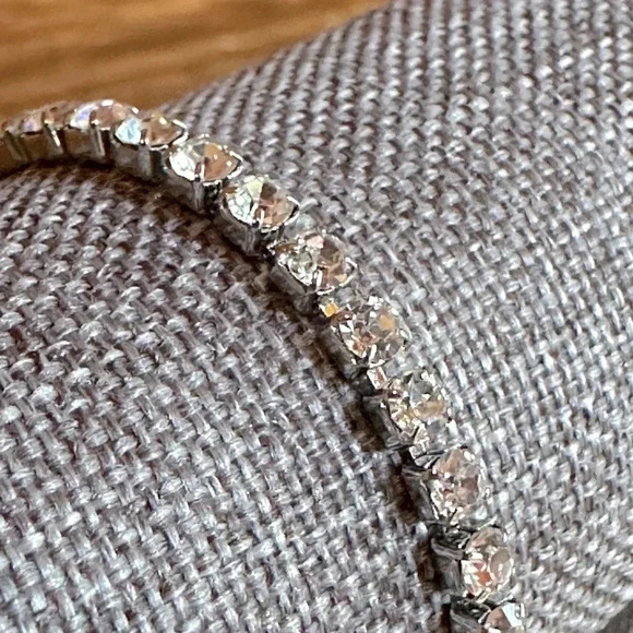 Waterproof Clear CZ Stainless Steel Tennis Bracelet April Birthstone - Picture 4 of 4